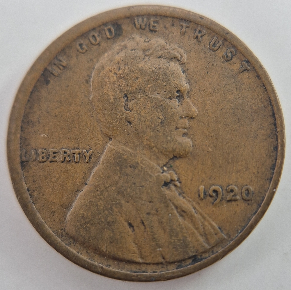 🔥Broadstrike Mint Error🔥 1920 Lincoln Wheat Cent